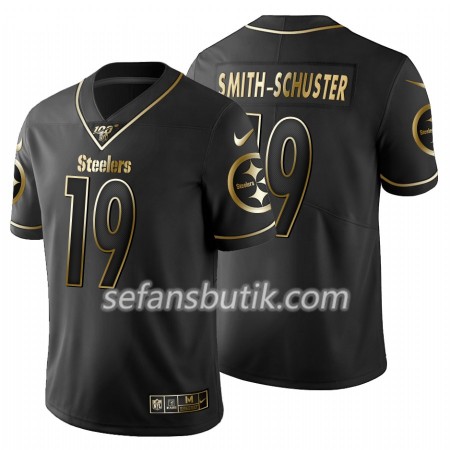 Pittsburgh Steelers Tröjor JuJu Smith-Schuster 19 Nike Svart Golden Edition 100th - Herr Pittsburgh Steelers Tröjor JuJu Smith-Schuster 19 Nike Svart Golden Edition 100th - Herr
